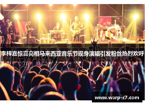 李梓嘉惊喜亮相马来西亚音乐节现身演唱引发粉丝热烈欢呼